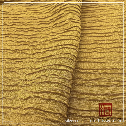 Shinning Polyester Spandex Jacquard Knit P/D Fabric